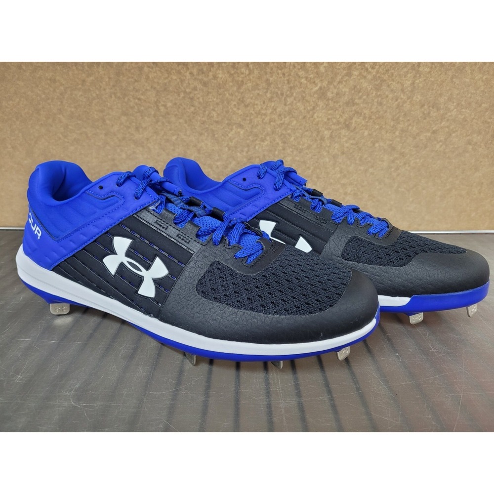 Under Armour Men's‎ UA Yard Low St 3021711-006 Black Blue White Sz 12